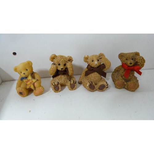 107 - Collection of Avon 'Lovable Teddy' figures.