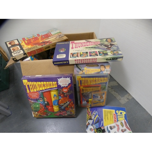 139 - Collection of various boxed Gerry Anderson-themed games and toys to include Thunderbirds, Captain Sc... 