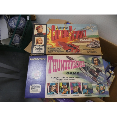 139 - Collection of various boxed Gerry Anderson-themed games and toys to include Thunderbirds, Captain Sc... 