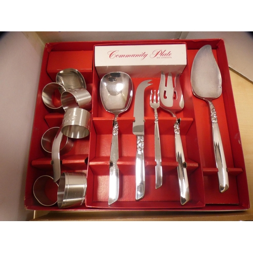 165 - Collection of EPNS cutlery to include Community Plate etc.