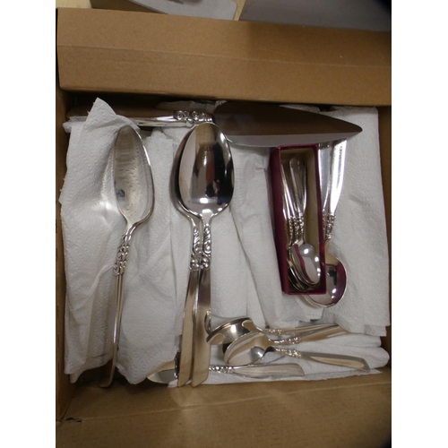 165 - Collection of EPNS cutlery to include Community Plate etc.