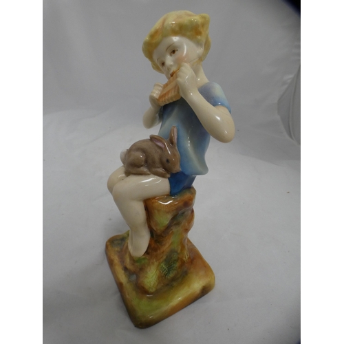 192A - Royal Worcester figure, 'Peter Pan', modelled by F Gertner.