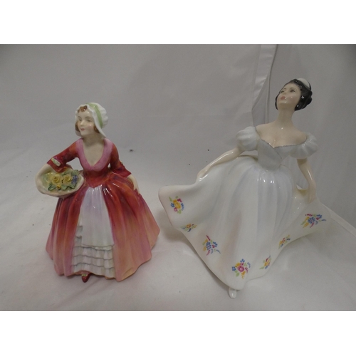 193A - Five Royal Doulton figures to include 'Sweet and Twenty', 'Janet', 'Kate', 'Betty' and 'Affection.&n... 