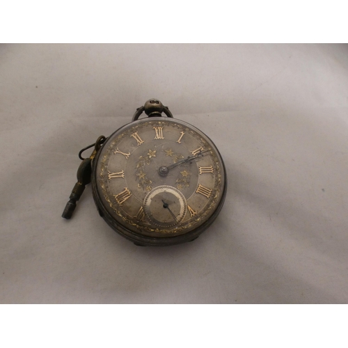 194A - Pocket watch, napkin ring, two boxes, four grapefruit spoons, thistle brooch, and a horn beaker.