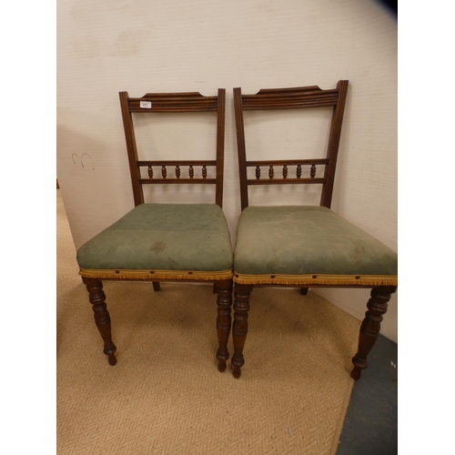 311 - Pair of Edwardian side chairs.  (2)