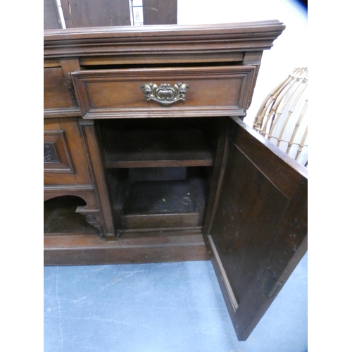 329 - Late 19th century mahogany sideboard, 182cm long.