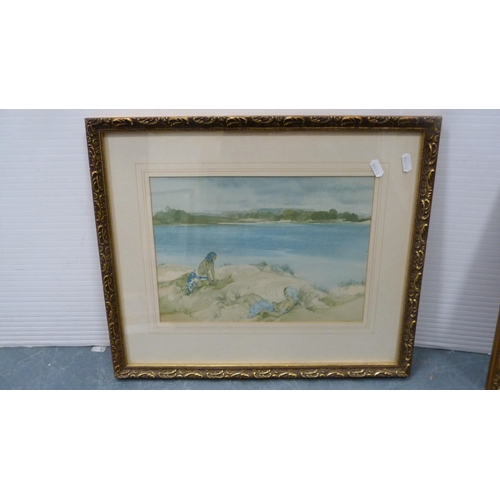 44 - After Sir William Russell FlintSpanish ladies, and another two similarPrints, both framed and glazed... 