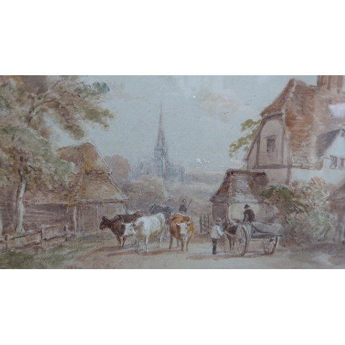 52 - Henry Earp Snr (British, 1831 - 1914)Canterbury and Chichester, a pairSigned and titled, watercolour... 