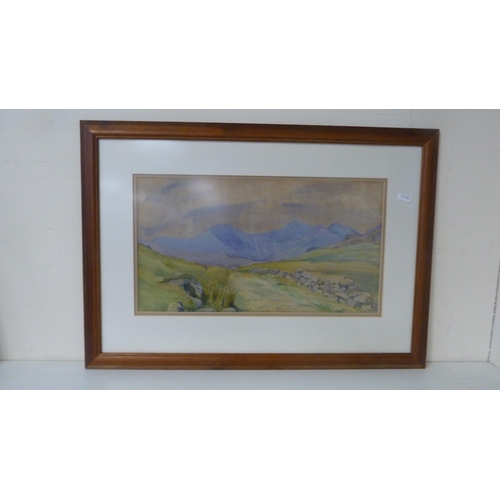 74 - Miss Tatham (British)Landscape sceneSigned and dated 1934, watercolour, and a monogrammed watercolou... 