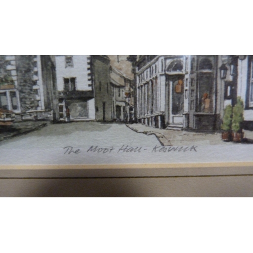 86 - Collection of various prints and pictures to include The Moot Hall in Keswick, Wharfdale, York Minst... 