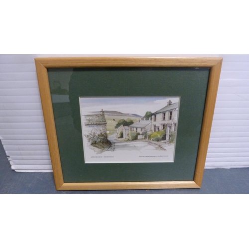 86 - Collection of various prints and pictures to include The Moot Hall in Keswick, Wharfdale, York Minst... 