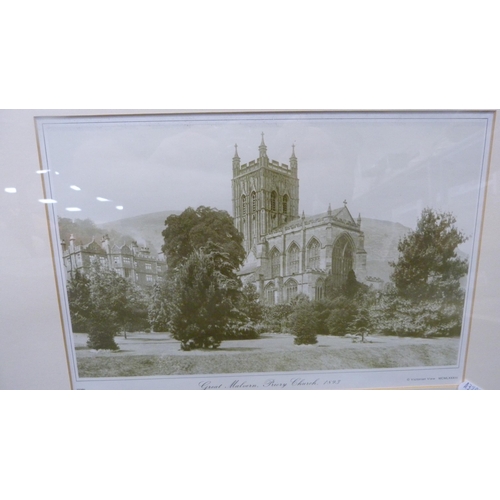 91 - Four framed prints of Great Malvern.