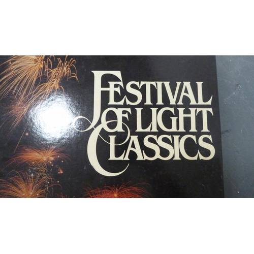 92 - Carton containing assorted LPs to include Festival of Light Classics box set, The Magic of Mantovani... 