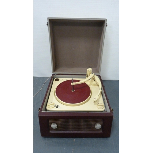 94 - Defiant record player and a Garrard record player (one shelf).  (2)