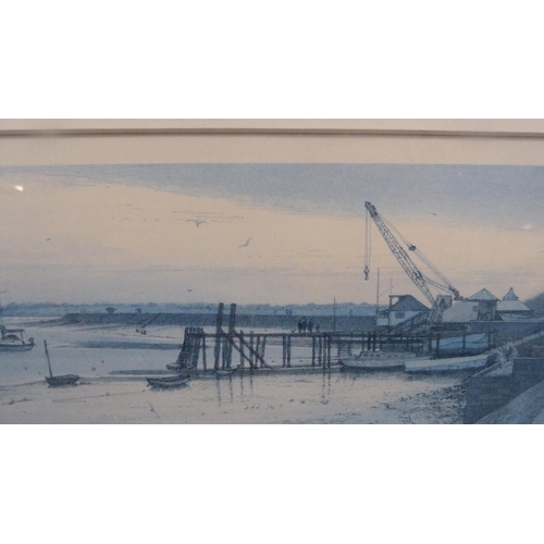 95 - David Green'Evening at Woodbridge'Limited edition print, no. 16 of 250, marine knot display and anot... 