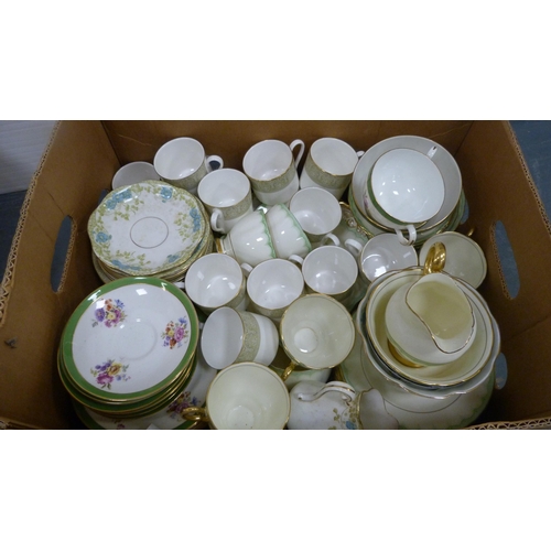 97 - Large collection of various teawares to include Royal Standard, Royal Doulton, Royal Tuscan etc.