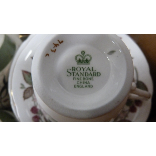 97 - Large collection of various teawares to include Royal Standard, Royal Doulton, Royal Tuscan etc.