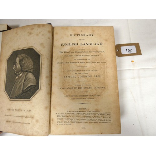 152 - PILKINGTON MATTHEW.  A General Dictionary of Painters. 2 vols. Calf, recased. Some annotations. 1824... 