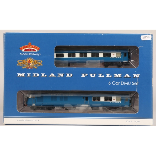 352 - Bachmann 5 Branch-Line Model Railway Midland Pullman 6 car DMU set, scale 1.76, in fitted box.