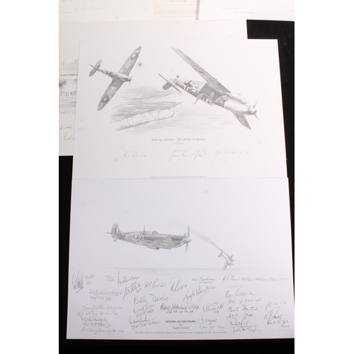 508L - SIMON ATACK (b1957), Duxford 1940, limited edition print, with multiple signatures, published by The... 