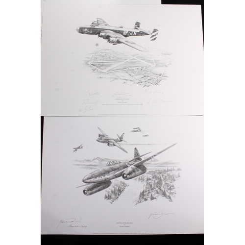 508L - SIMON ATACK (b1957), Duxford 1940, limited edition print, with multiple signatures, published by The... 