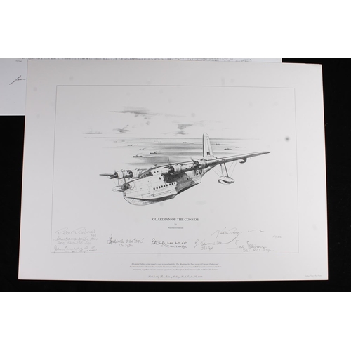 508L - SIMON ATACK (b1957), Duxford 1940, limited edition print, with multiple signatures, published by The... 