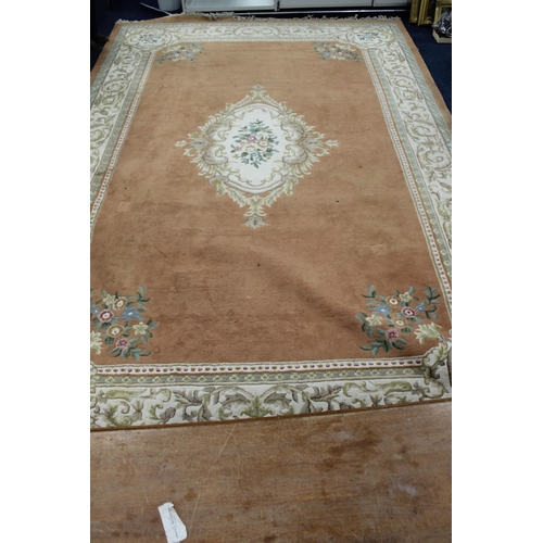 967 - Indian wash pile wool carpet, 545cm x 368cm.