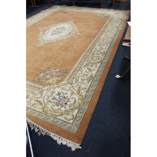 967 - Indian wash pile wool carpet, 545cm x 368cm.