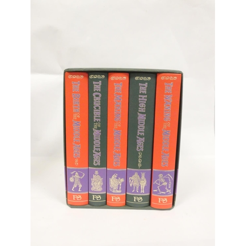 241 - FOLIO SOCIETY.  The Story of the Middle Ages. 5 vols. in slip case, & Domesday Book, 3... 