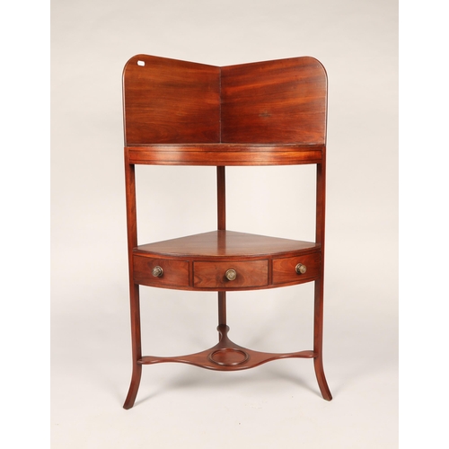 577 - 19th century corner wash stand with fitted drawer