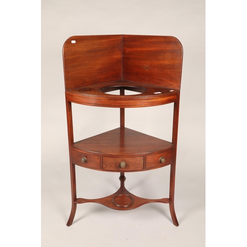 577 - 19th century corner wash stand with fitted drawer