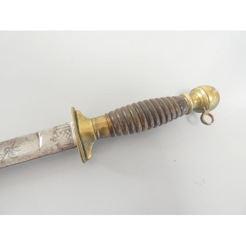 Continental 18th century Poniard dagger, the single edged blade of ...