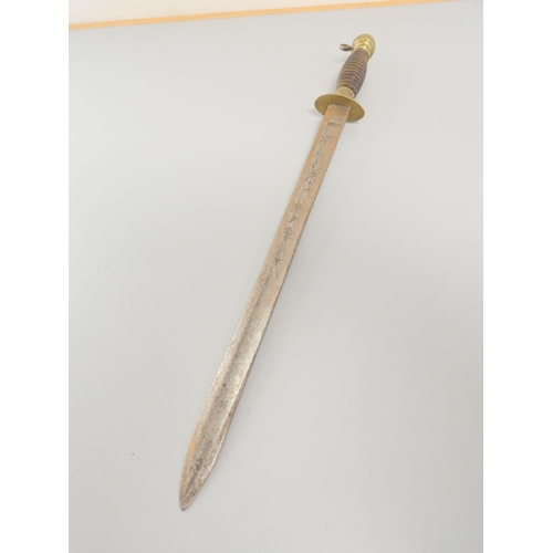 Continental 18th century Poniard dagger, the single edged blade of ...