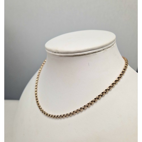 61 - 9ct gold chain necklace, 9.7g