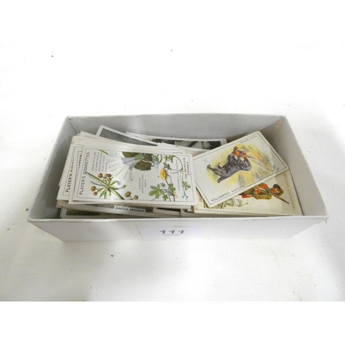 111 - Box of cigarette cards including Players and Senior Service.