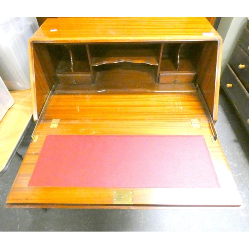 152 - Modern three drawer writing bureau.