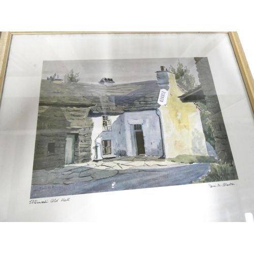 24 - Doris M Blacker prints including Hawkeshead, Peter Scott print etc.