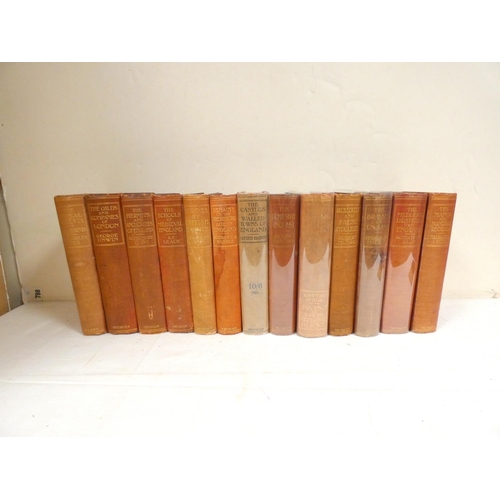 105 - METHUEN & CO. (Pubs).  The Antiquary's Books Series. 27 various vols. Uniform orig. red cloth, v... 