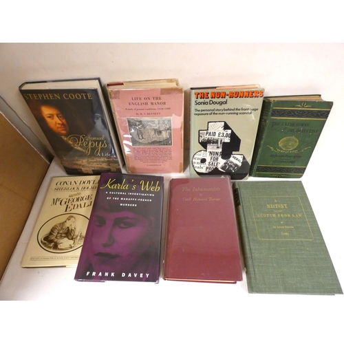 116 - Various.  Two cartons of various vols., local & social history, crime, etc.... 