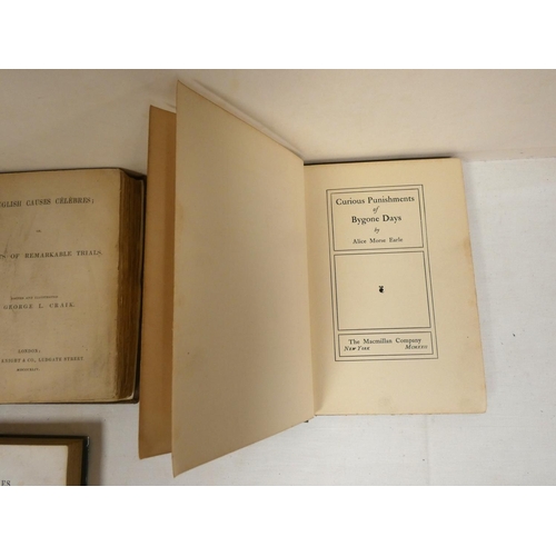 125 - CRAIK GEORGE L.  English Causes Celebres or Reports of Remarkable Trials. Recased orig. cl... 