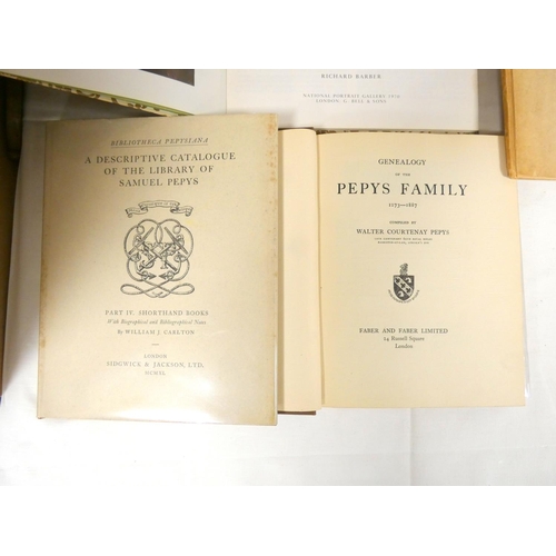 4 - PEPYS SAMUEL.  16 various vols. re. Samuel Pepys incl. The Samuel Pepys Memorial Erected in the Chur... 