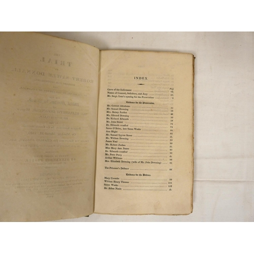 45 - FRAZER ALEXANDER.  The Trial of Robert Sawle Donnall, Surgeon & Apothecary, Late of Falmouth ...... 