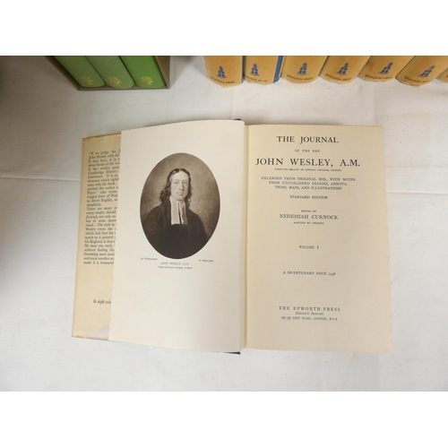 6 - WESLEY JOHN.  The Journal. The set of 8 vols. Orig. blue cloth in d.w's. 1938; also Kilver... 