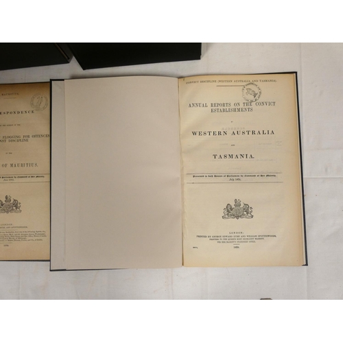 64 - H.M.S.O., Colonial Prisons.  On the Convict Establishments at Western Australia & Tasmania, 1868... 