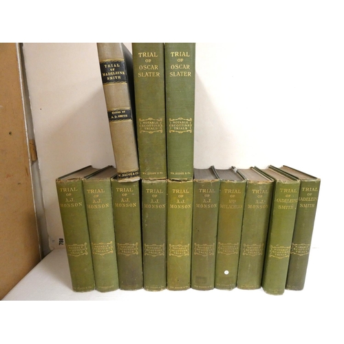 66 - Notable Scottish Trials Series.  7 copies of The Trial of A. J. Monson, & 5 others. Or... 