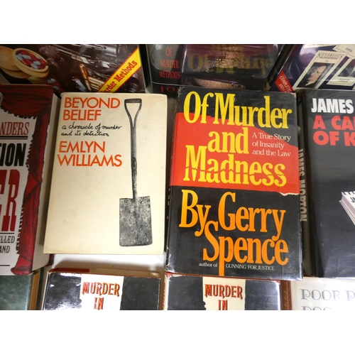 71 - True Crime. Murder.  20 various vols., mainly in d.w's.