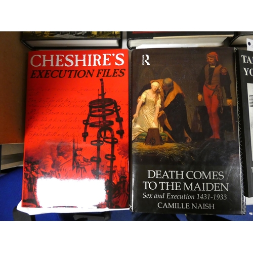 73 - True Crime, Punishment & Execution.  24 various books & softback publications, man... 