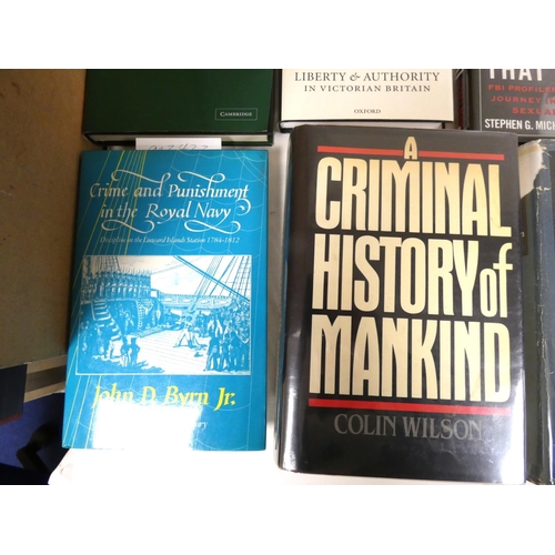 75 - Crime & Social History.  20 various vols., many in d.w's.