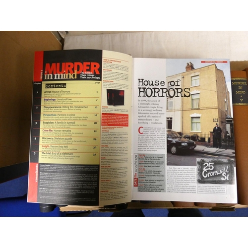 78 - Murder In Mind.  6 bound vols. of this periodical plus Supplement vol.; also Real-Life Cri... 