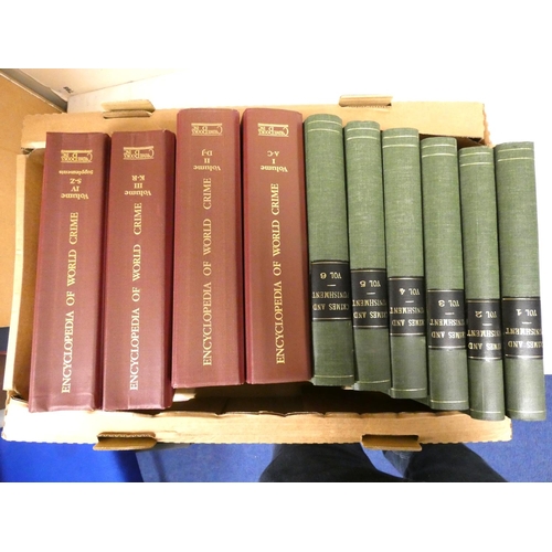 79 - NASH JAY R.  Encyclopaedia of World Crime. The set of 6 bound vols.; also Crimes & Punishment, 6... 